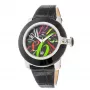 GLAM ROCK reloj de mujer de cuarzo suizo GR32018-BB (44mm) – bisel de cerámica negro, correa de silicona