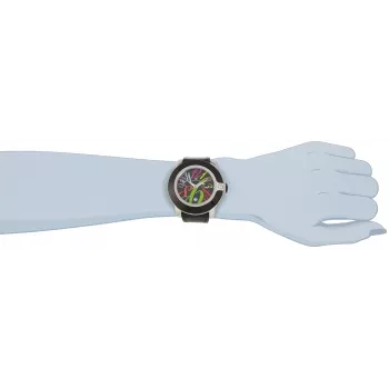 GLAM ROCK Reloj de mujer GR32018 Miami Collection 44mm Cuarzo suizo Acero inoxidable Piel Negro