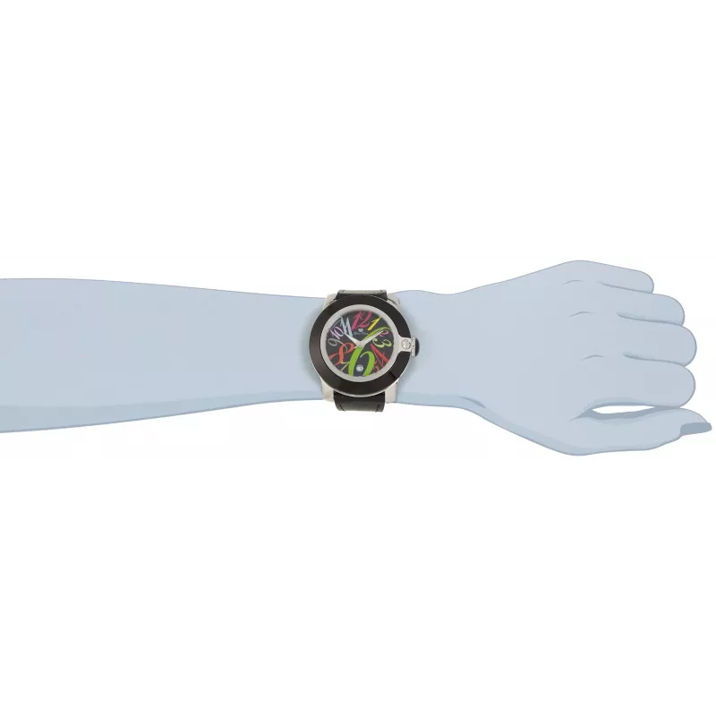 GLAM ROCK Reloj de mujer GR32018 Miami Collection 44mm Cuarzo suizo Acero inoxidable Piel Negro
