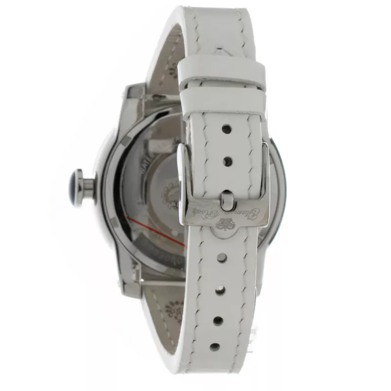 GLAM ROCK reloj mujer GR32050 44 mm cronógrafo de cuarzo suizo correa de silicona blanca