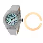 GLAM ROCK reloj mujer GR32050 44 mm cronógrafo de cuarzo suizo correa de silicona blanca