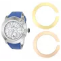 GLAM ROCK Reloj de mujer GR32080 Miami 44mm cuarzo suizo blanco silicona