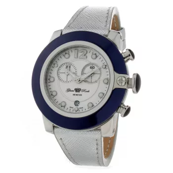 Reloj de mujer GLAM ROCK GR32116 (44mm) - Swiss Quartz, acero inoxidable, correa de silicona negra