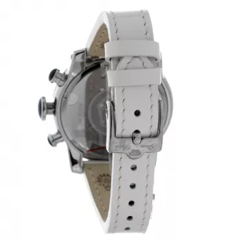 Reloj de mujer GLAM ROCK GR32153 44mm cuarzo suizo esfera de nácar blanca correa de piel blanca