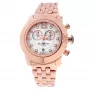 GLAM ROCK Reloj de mujer GR32180 44mm Swiss Cuarzo Cronógrafo Blanco Silicona