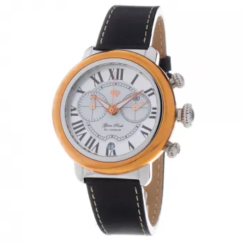 GLAM ROCK Reloj de mujer GR77123 40mm Cuarzo suizo Piel blanca