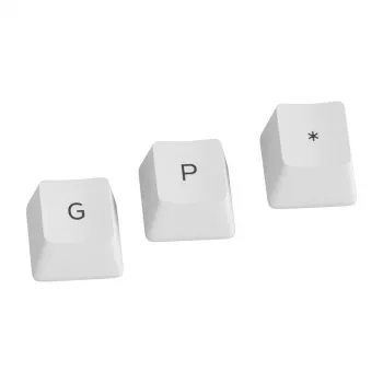Teclas Glorious GPBT - 115 teclas PBT, ISO, distribución ES, Arctic White