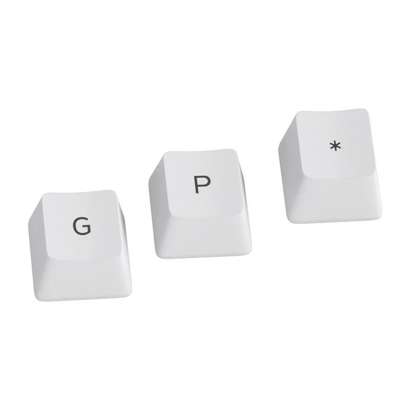 Teclas Glorious GPBT - 115 teclas PBT, ISO, distribución ES, Arctic White