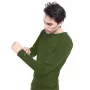 Camiseta térmica interior con calefacción Glovii GJ1CS cuello redondo manga larga Negra Unisex