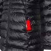 Glovii GTFBL chaqueta softshell con calefacción de fibra de carbono para mujer, 3 modos, batería recargable, negro