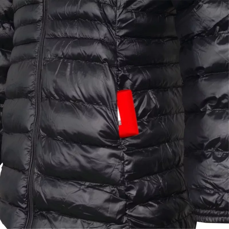 Glovii GTFBL chaqueta softshell con calefacción de fibra de carbono para mujer, 3 modos, batería recargable, negro