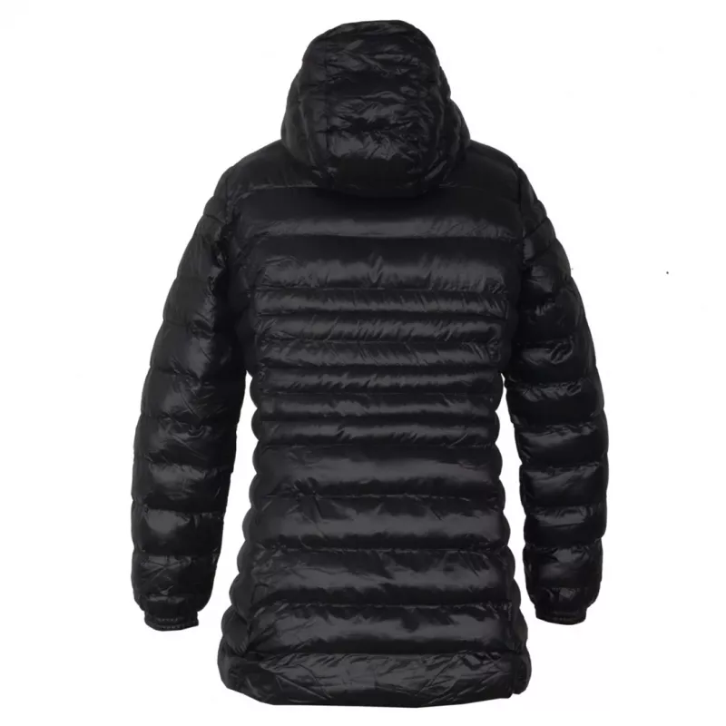 Glovii GTFBL chaqueta softshell con calefacción de fibra de carbono para mujer, 3 modos, batería recargable, negro