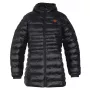 Glovii GTFBL chaqueta softshell con calefacción de fibra de carbono para mujer, 3 modos, batería recargable, negro