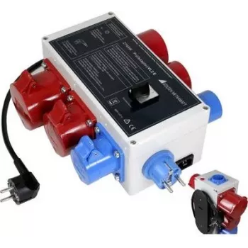Adaptador de prueba GMC Instruments VL2 E para alargador trifásico, CEE 16A/32A a toma de contacto de protección