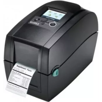Godex RT230i impresora de etiquetas térmica directa / transferencia térmica - 300 x 300 DPI - LCD - con cable - negro