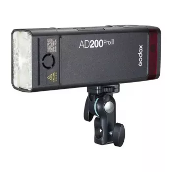 Godox AD200Pro II kit de flash de bolsillo con Bare Bulb y Fresnel Head, 200Ws, TTL/HSS, sistema X de 2,4GHz