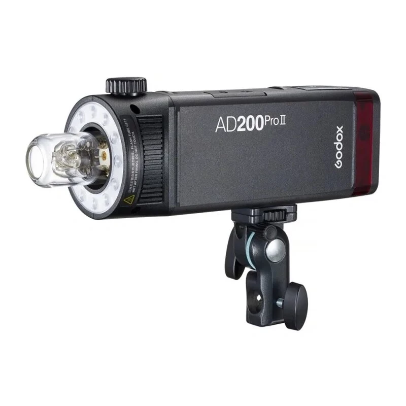 Godox AD200Pro II kit de flash de bolsillo con Bare Bulb y Fresnel Head, 200Ws, TTL/HSS, sistema X de 2,4GHz