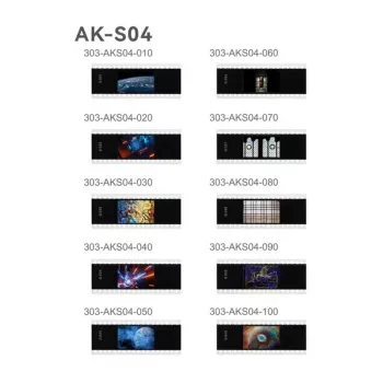 Godox AK-S04 set deslizante – 6 patrones gobo de acero inoxidable para cabezal de flash redondo AK-R1