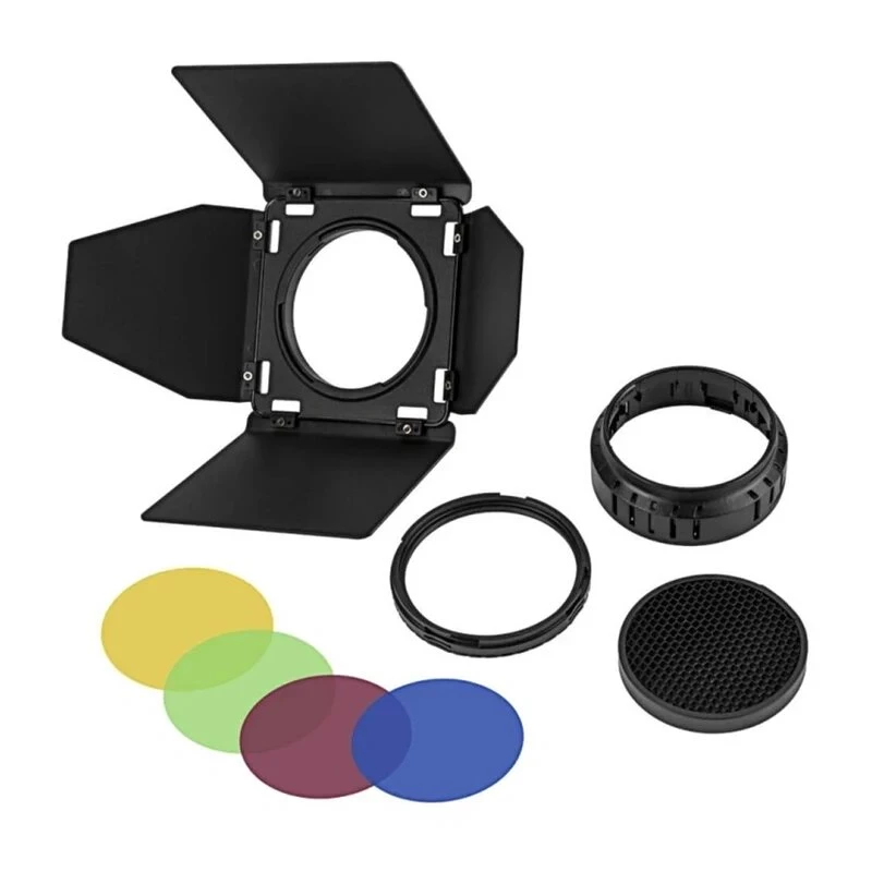 GODOX BD-10 AD300PRO kit de puertas de flash con 4 filtros de color, montaje magnético, aleación de aluminio