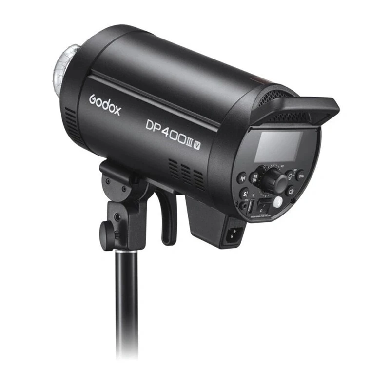 Flash de estudio Godox DP400IIIV 400Ws con luz de modelado LED de 30W, sistema inalámbrico X 2,4G, montura Bowens, 5600K