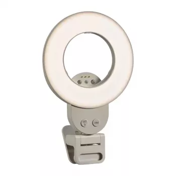 GODOX LR30Bi Anillo de luz - Anillo de luz LED bicolor de 30W con CRI 96, 2800K-8500K, USB-C PD y fuente de alimentación, soporte para smartphone, espejo