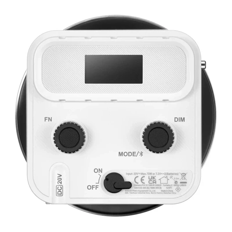 Kit de luz LED de vídeo Godox ML60II Bi-Color (60W, 2800K-6500K, CRI 96+, TLCI 97+, control por app, opción de batería NP-F)