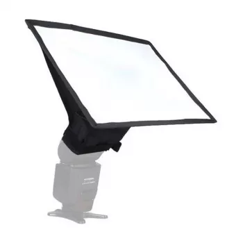 GODOX SB2030 Softbox rectangular 20x30 cm con difusores duales y soporte universal para speedlight