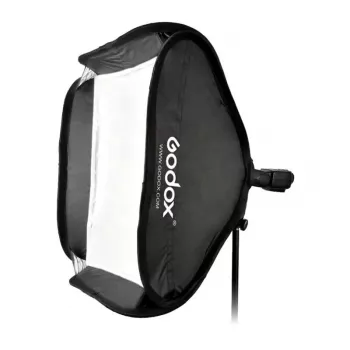 Godox SFGV8080 softbox plateada de 80x80cm con montura Bowens, rejilla de 40°, difusor interior y exterior, montaje rápido