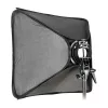 Godox SFGV8080 softbox plateada de 80x80cm con montura Bowens, rejilla de 40°, difusor interior y exterior, montaje rápido