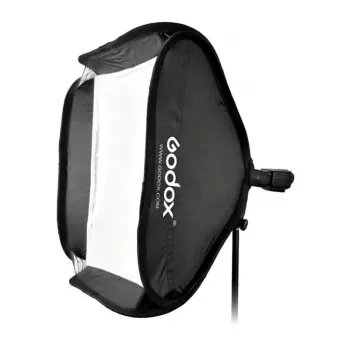 Godox SFGV8080 softbox plateada de 80x80cm con montura Bowens, rejilla de 40°, difusor interior y exterior, montaje rápido