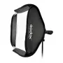 Godox SFUV5050 softbox cuadrada plegable de 50x50 cm con montura tipo S, interior plateado, difusores extraíbles y bolsa de transporte