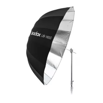 Godox UB-165S Paraguas parabólico profundo plateado de 165cm