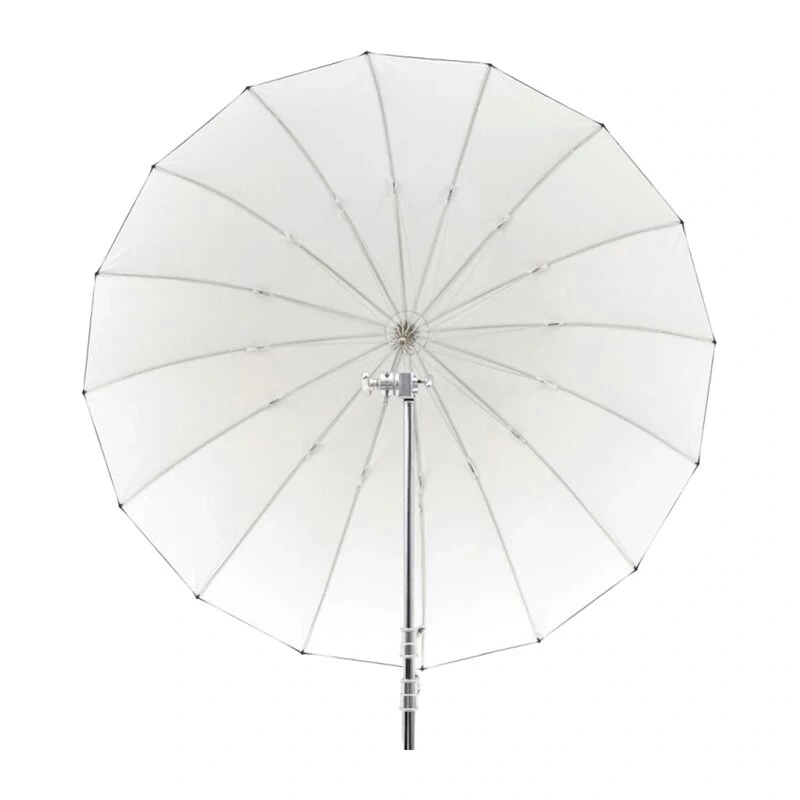 Paraguas reflector parabólico GODOX UB-165W de 165cm con 16 varillas plateadas y bolsa de transporte