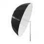 Paraguas reflector parabólico GODOX UB-165W de 165cm con 16 varillas plateadas y bolsa de transporte
