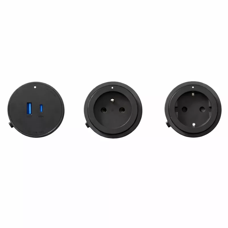 GONEO Power Track Adaptador USB + USB-C negro