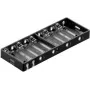Goobay BH AA 10xL portapilas pasivo para 10 pilas AA, conexión en serie, salida 15V, negro 11986