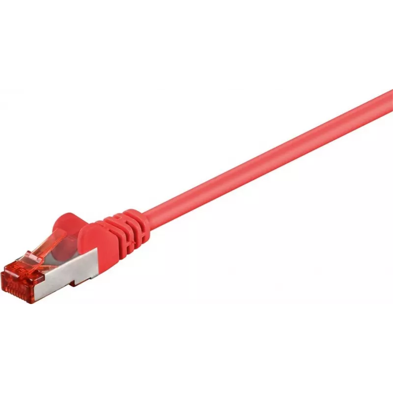 Goobay Latiguillo CAT 6 S/FTP (PiMF), Rojo, 5 m - CCA