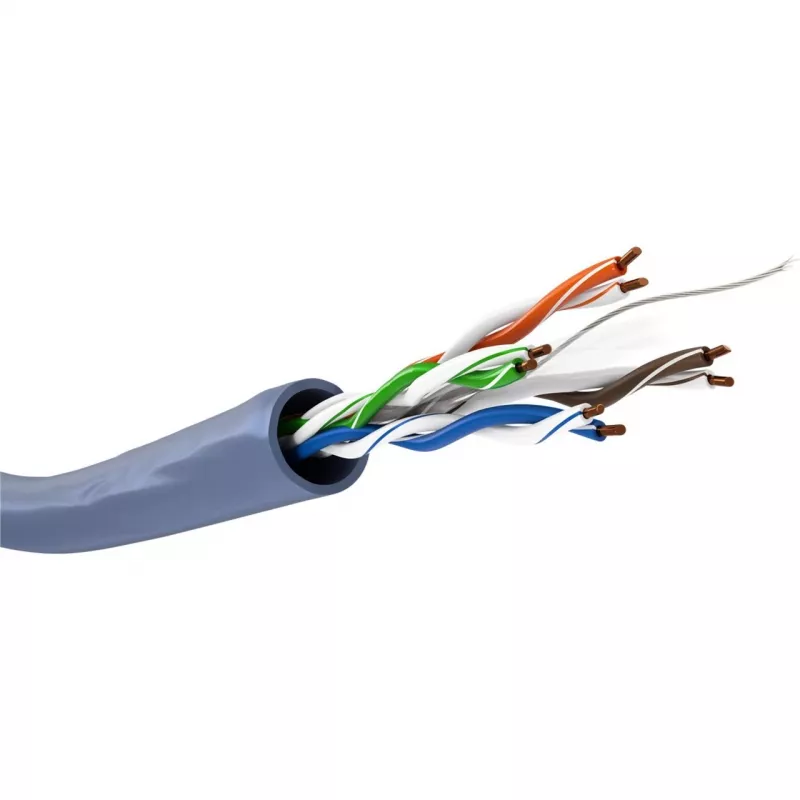 Goobay cable de red Cat 6a U/UTP, 305 m, cobre macizo, AWG 23, LSZH, azul (96097)
