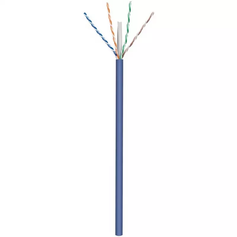 Cable de red CAT 6a U/UTP Goobay 50 m azul - cobre macizo, AWG 23/1, LSZH (96092)