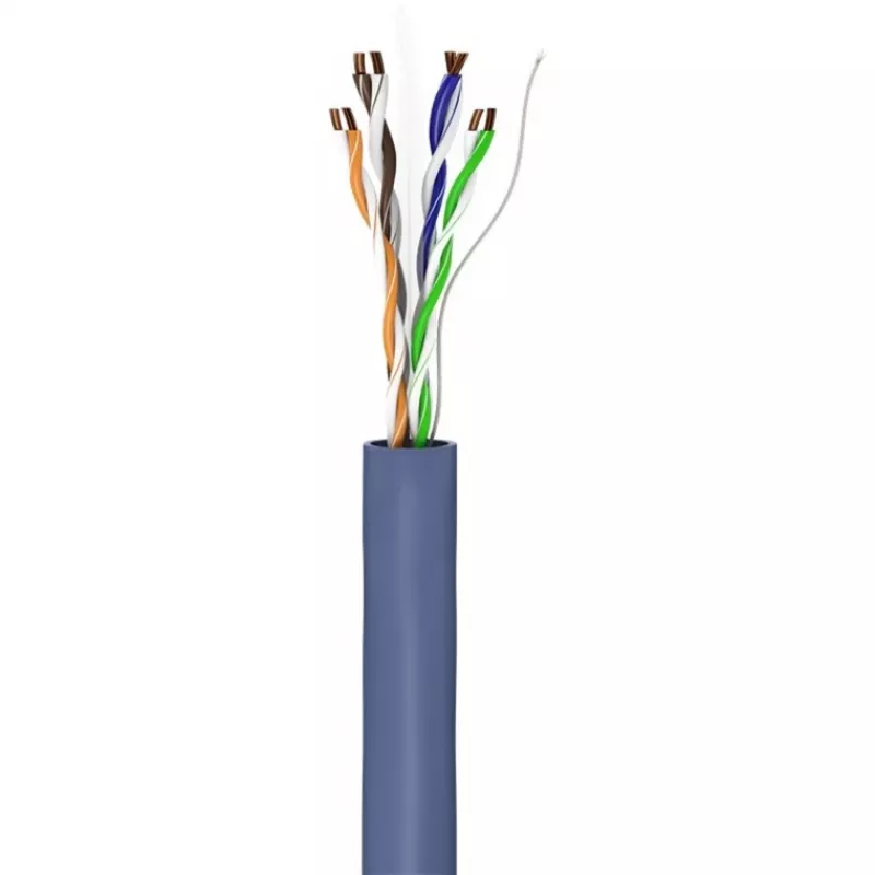 Cable de red CAT 6a U/UTP Goobay 50 m azul - cobre macizo, AWG 23/1, LSZH (96092)