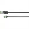 Goobay Cable de conexión ultraflexible Cat 8.1 Slim U/FTP, conectores extracortos, 5 m, negro (74356)