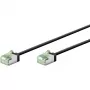Goobay Cable de conexión ultraflexible Cat 8.1 Slim U/FTP, conectores extracortos, 5 m, negro (74356)