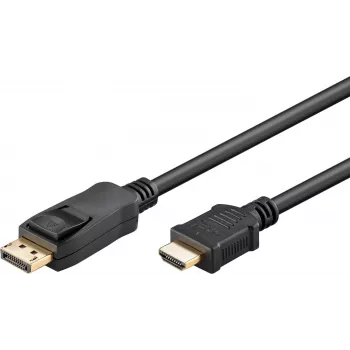 Goobay cable DisplayPort a HDMI 1m 4K@30Hz dorado 80522
