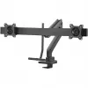 GOOBAY Soporte de escritorio para doble monitor Office (negro)