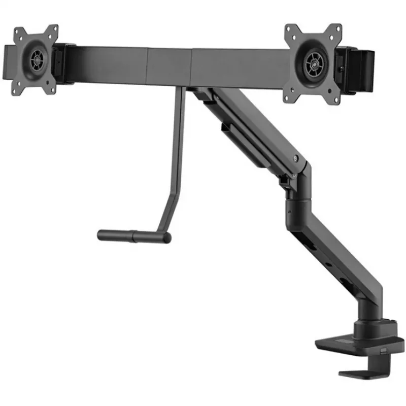 GOOBAY Soporte de escritorio para doble monitor Office (negro)