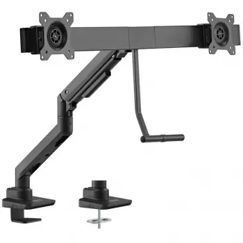 GOOBAY Soporte de escritorio para doble monitor Office (negro)