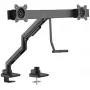 GOOBAY Soporte de escritorio para doble monitor Office (negro)