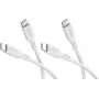 Goobay Set de 2 cables USB-C de silicona, 1,5 m, blanco (81244)