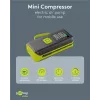 Goobay Tools Bomba de aire de batería con pantalla digital, 10,3 bar, carga USB-C, luz LED, batería de litio de 2000 mAh, incluye adaptadores y bolsa de almacenamiento 77827