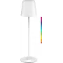 Goobay Lámpara de mesa LED inalámbrica, talla M, 38 cm, RGBW, blanca (76568)